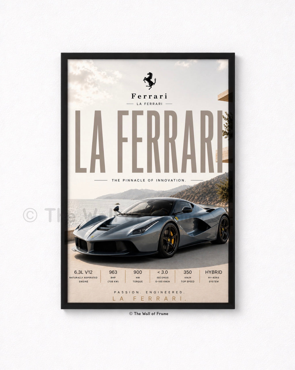 Ferrari LaFerrari Framed A4 Poster