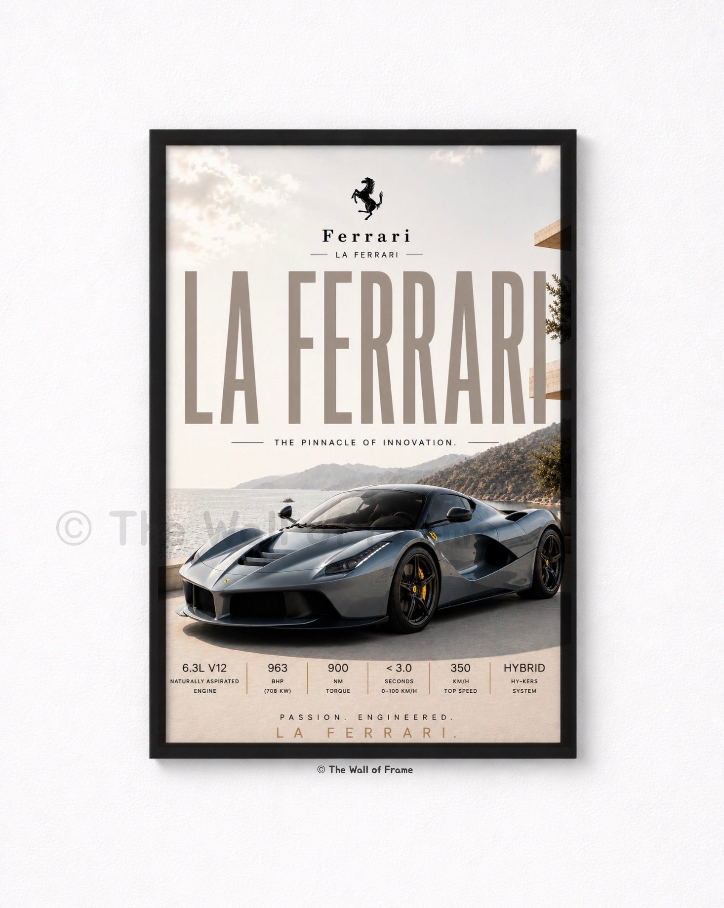 Ferrari LaFerrari Framed A4 Poster