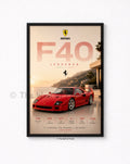 Ferrari F80 Framed A4 Poster