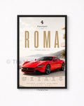 Ferrari Roma Framed A4 Poster