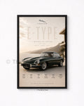 Jaguar E-Type Framed A4 Poster