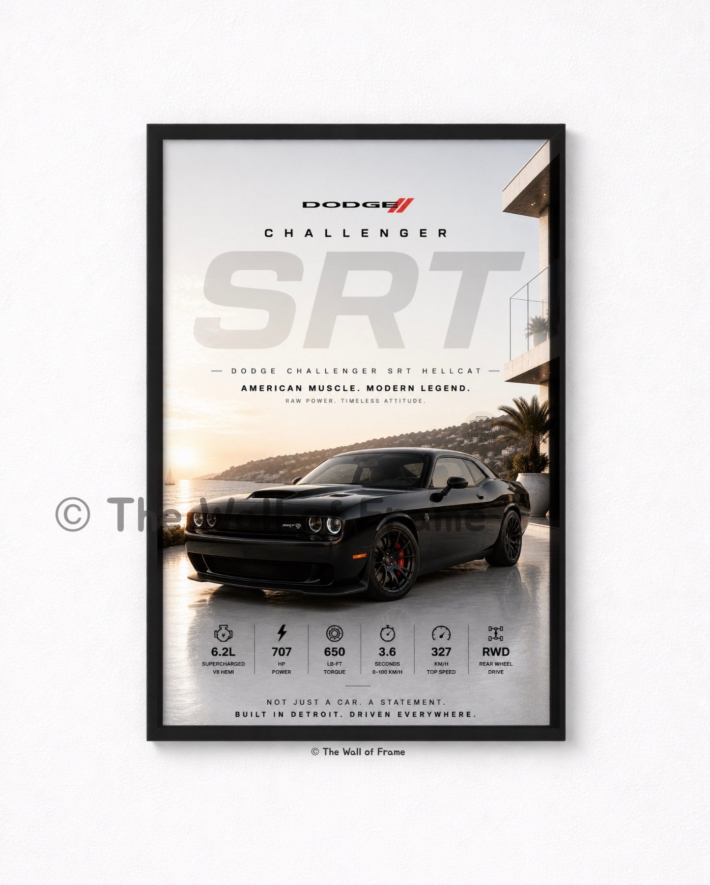 Dodge Challenger STR A4 Framed