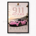 Porsche 911 GT3 RS Poster Framed